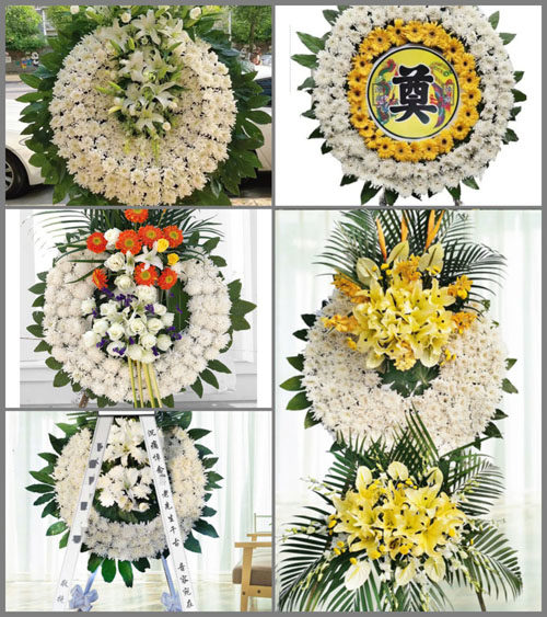 广东梅州市蕉岭县蕉城镇陂角村花圈速递